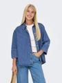 ONLGRACE 3/4 DNM SHIRT CRO NOOS S Locker geschnitten - Medium Blue Denim
