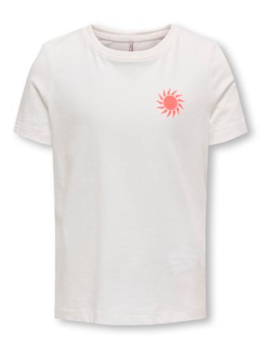 KOGHAPPY LIFE O-NECK SS TOP JRS Weiß 158/164