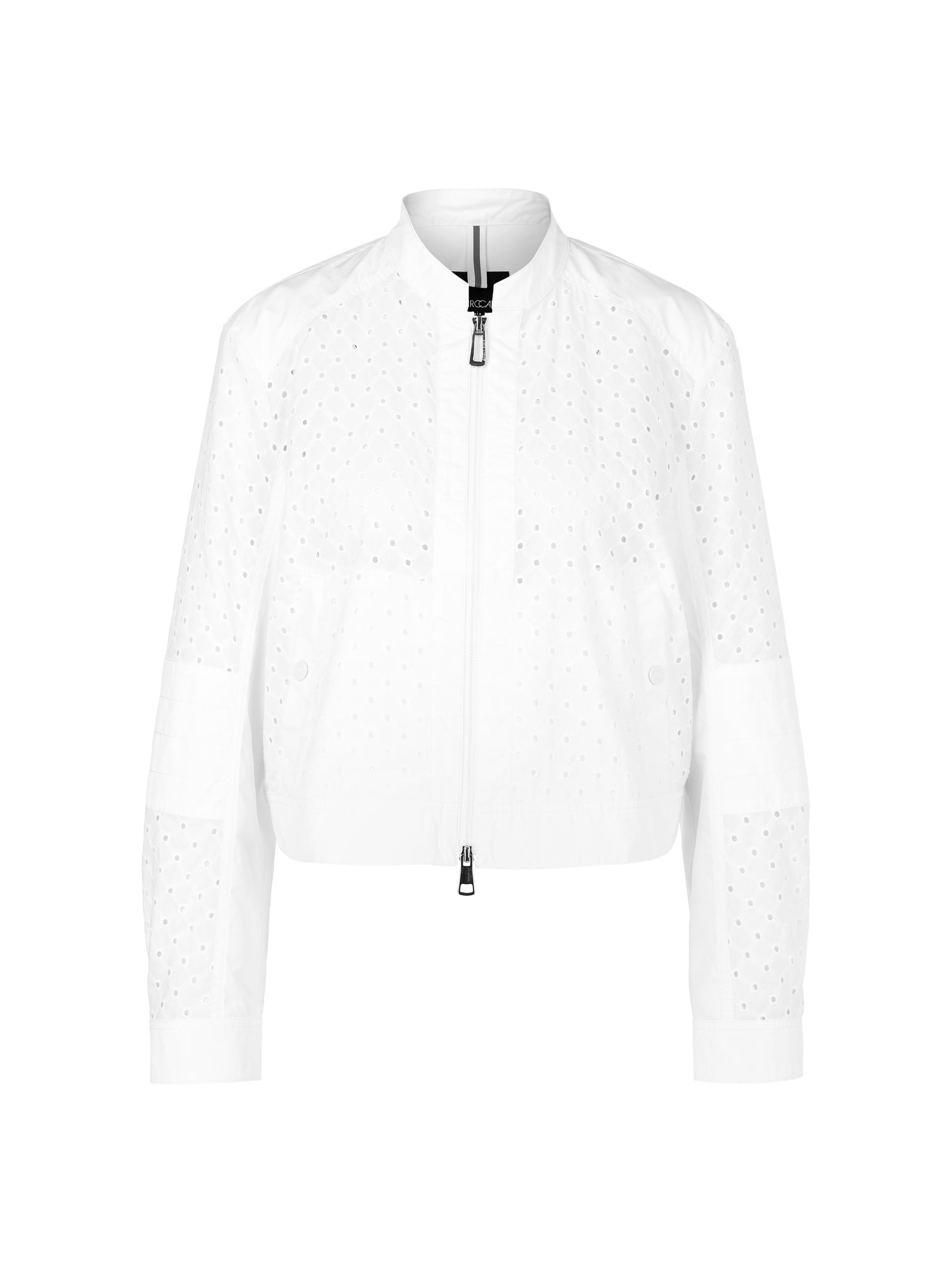Jacke mit Lochmuster 40 - White
