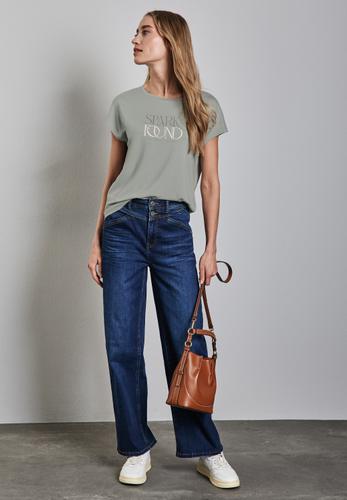 T-Shirt mit Wording Grün 38