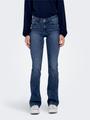 ONLROSE REG SW FLARED DNM BJ192 S/32 Ausgestellt - Medium Blue Denim