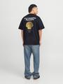 JORPAROS EASTER SKETCH TEE SS CREW N LN L Locker geschnitten - Black