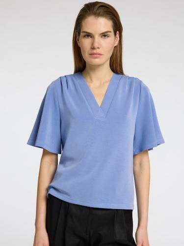 SLFTENNY SS V-NECK TOP NOOS Blau XS