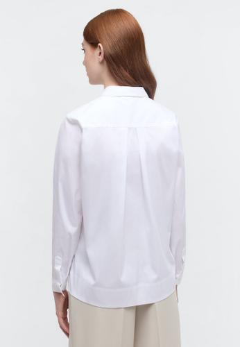 Signature Shirt Bluse Popeline Langarm Weiß 34/Langarm