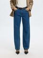 SLFSTRAIGHT BEA-KORI MW JEANS NOOS 27/32 Gerade geschnitten - Medium Blue Denim