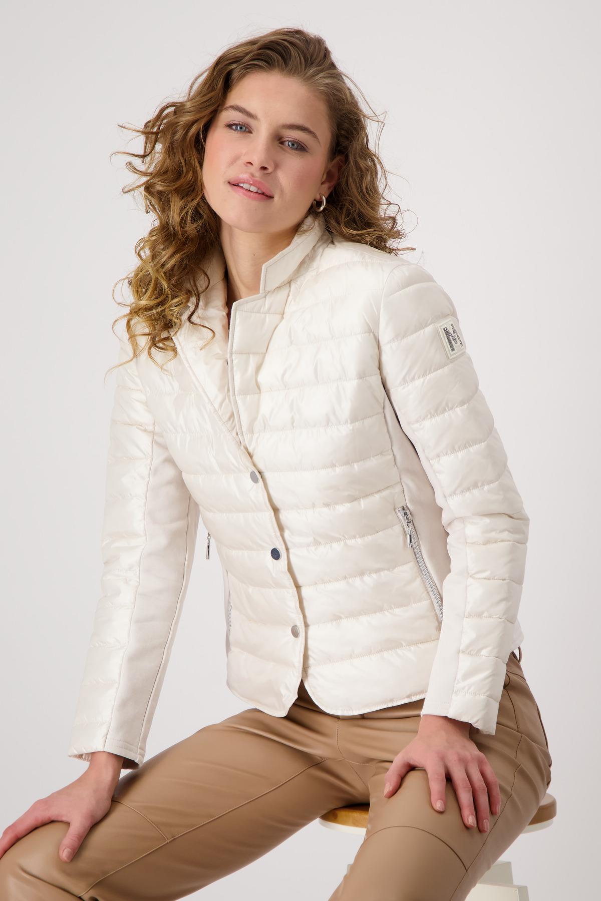 Steppjacke mit Neopren 36 - Creamy Beige