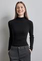 Basic Rollkragen-Pullover 38 - Black