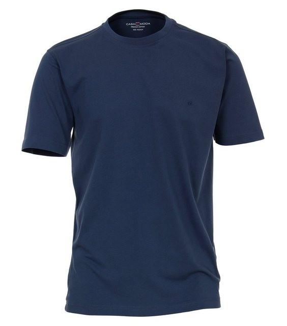 CASAMODA T-Shirt »T-Shirt mit Rundhalsausschnitt unifarben«