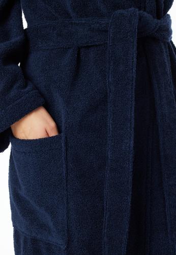 Bademantel, 120 cm S - Navy