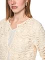 Ajour-Jacke mit Mini-Perlen 38 - Bright Ecru