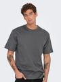 ONSFRED LIFE RLX SS TEE NOOS XXL Locker geschnitten - Grey Pinstripe
