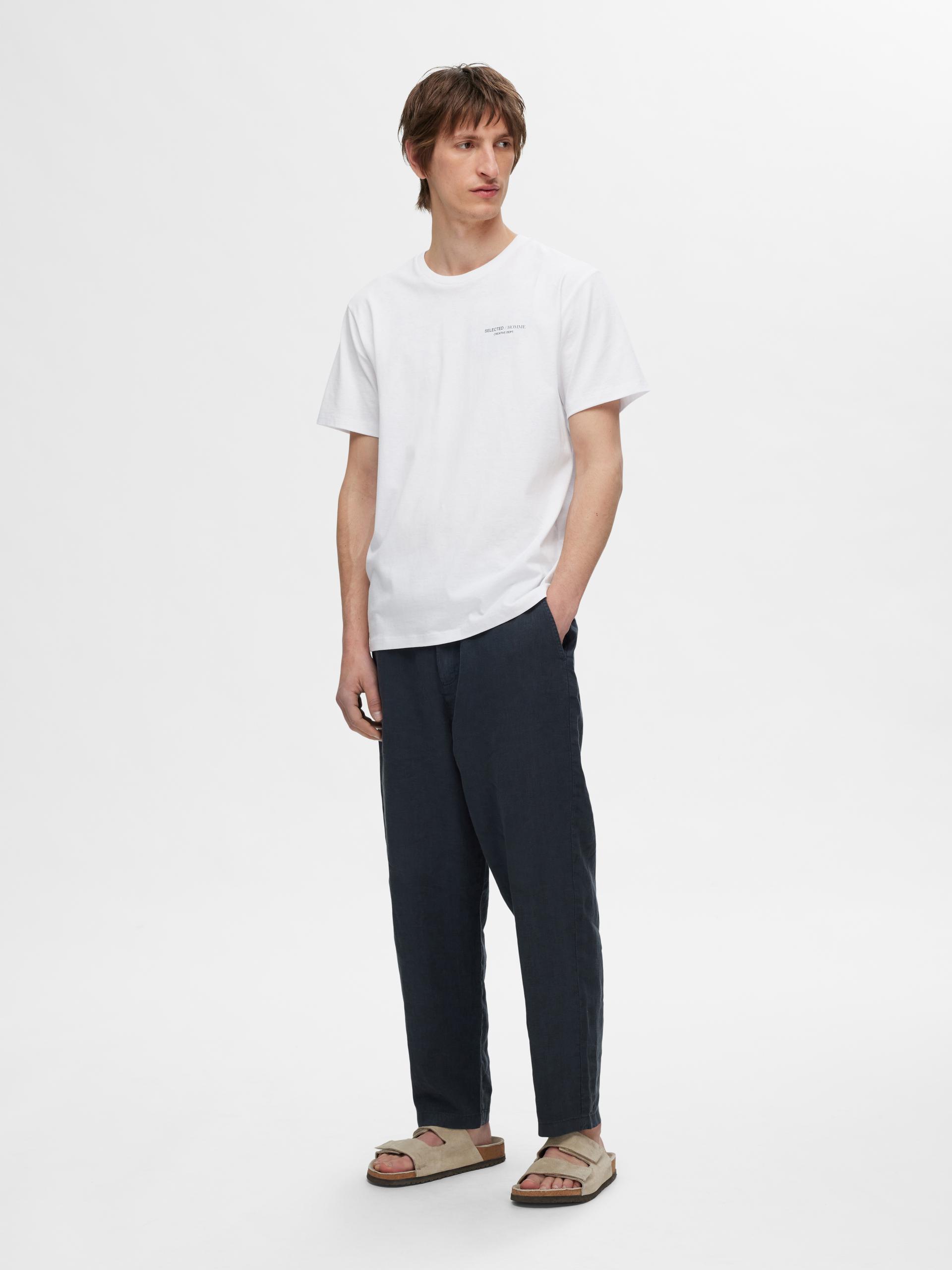 SLH180 RELAXED CROPPED MAGNUS SUN PANT S Locker geschnitten - Dark Sapphire