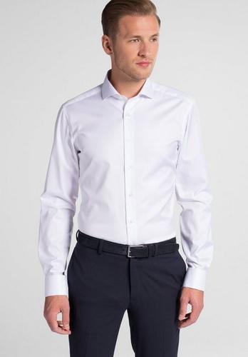 Cover Shirt Twill Langarm 39/Langarm - 67cm SLIM FIT - Weiß