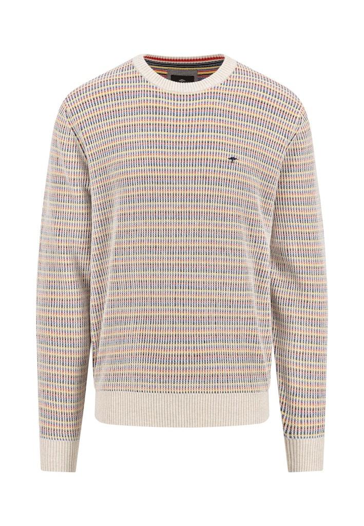 O-Neck, Multicolour, Fisherman Weiß L