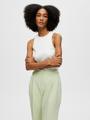 SLFANNA O-NECK TANK TOP NOOS XS Slim Fit - Snow White