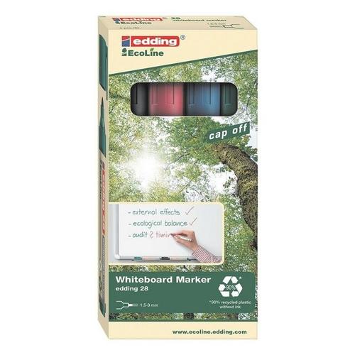 EDDING 4er-Pack Whiteboard-Marker »28 EcoLine«