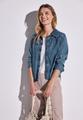 Jeansbluse mit Nieten 36 - Soft Mid Indigo