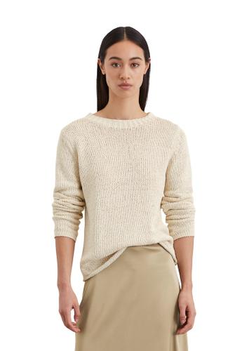 Strickpullover slim S Slim Fit - Natural Cotton