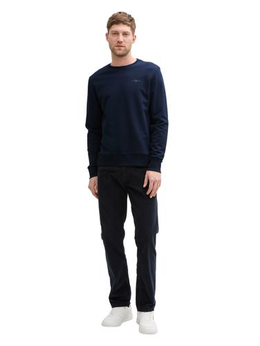 Basic Sweatshirt mit Logo-Print XL Regular Fit - Sky Captain Blue