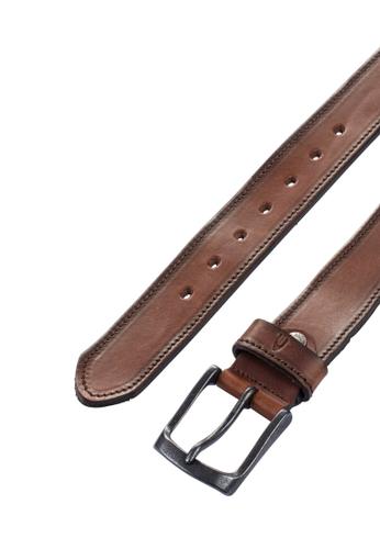 Gürtel aus hochwertigem Leder Braun L