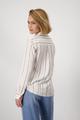 Satinbluse mit Streifen 38 - Creamy Beige Gemustert