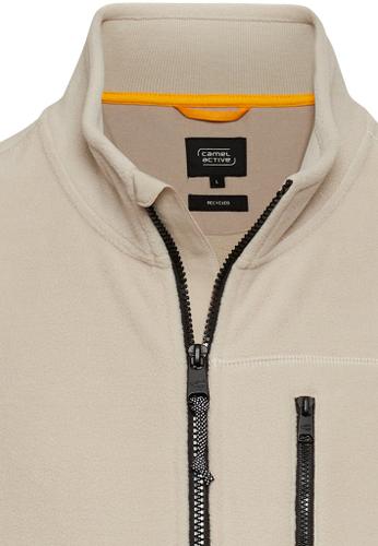 Fleecejacke mit Stehkragen Beige XL