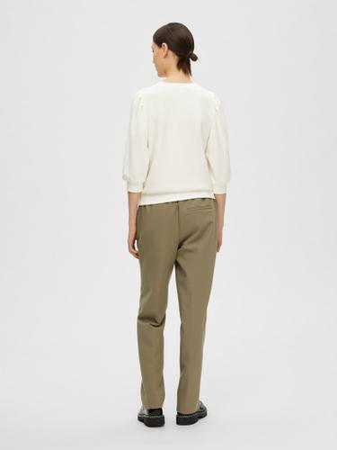 SLFTENNY 3/4 SWEAT TOP NOOS Weiß S