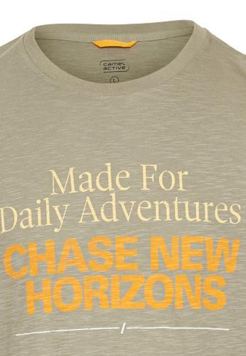 T-Shirt mit Print aus Organic Cotton Grün L