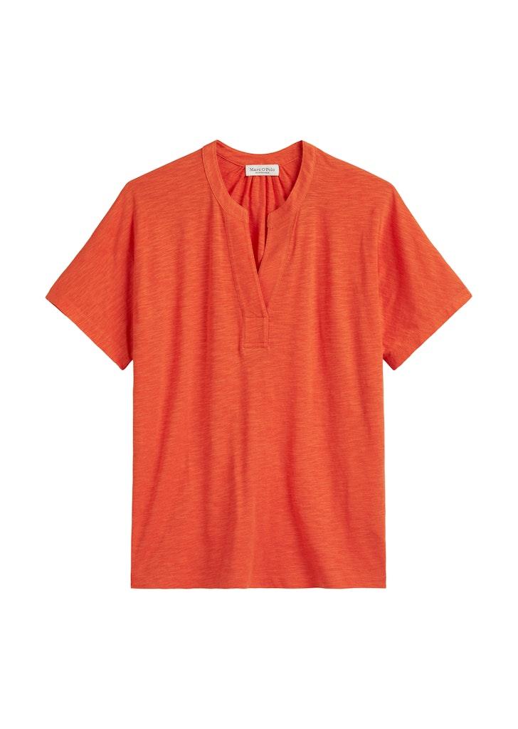Jerseybluse regular XS Regular Fit - Burnt Red