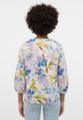 Bluse Satingewebe 3/4-Arm Blau 42/Dreiviertelarm