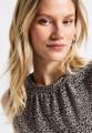 Top mit Leo-Muster Beige 36