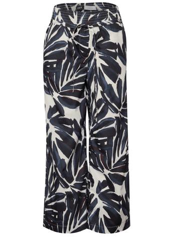 Gemusterte Wide Leg Hose L/7/8 Hosen - Urban Dark Blue