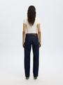 SLFSTRAIGHT BEA-KORI MW JEANS NOOS 25/32 Gerade geschnitten - Dark Blue Denim