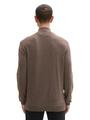 Troyer Strickpullover mit recyceltem Kaschmir XXXL Regular Fit - Wood Brown Melange
