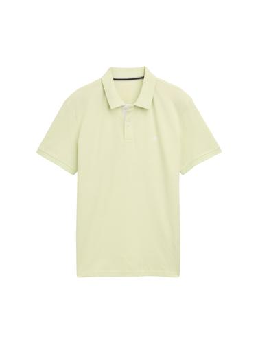 Piqué Poloshirt aus Baumwolle XXL Regular Fit - Lime Cream Green