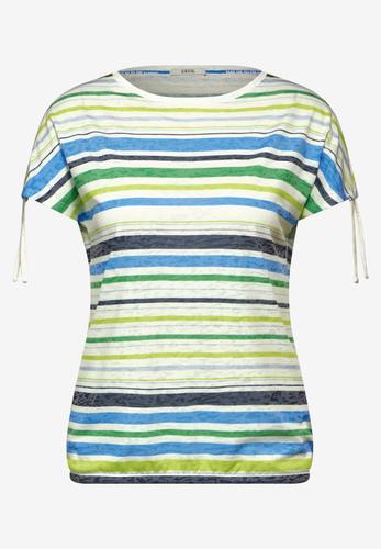 Gestreiftes T-Shirt M - Vanilla White