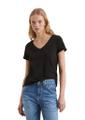 V-Neck-T-Shirt regular Blau M