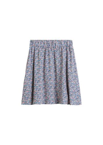 Ausgestellter Minirock M Flared - Medium Blue_multi_05