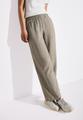 Wide Leg Musselin Hose 34/30 - Cool Ivory