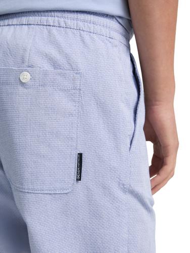 Shorts mit Gummibund aus Baumwolle XL Regular Fit - Sodalite Blue Dot Structure