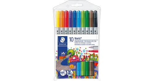 Noris Doppelfasermaler, 10 Farben
