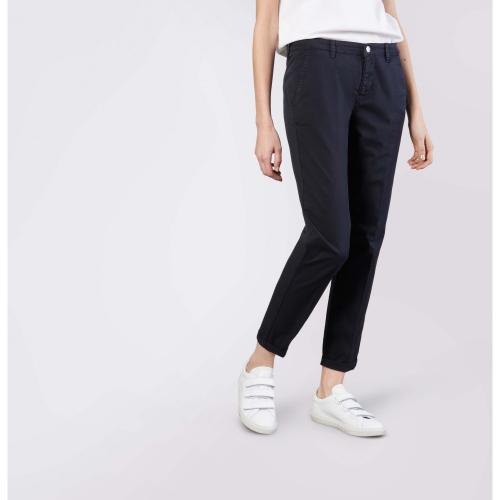 MAC JEANS - CHINO turn up, Authentic stretch gabardi blau 44/OL