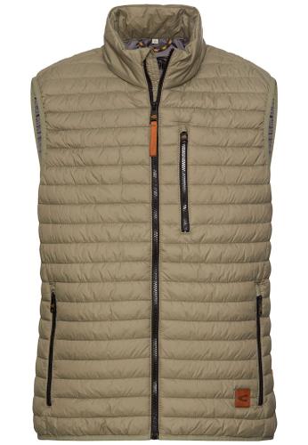 Steppweste mit Stehkragen Braun 48