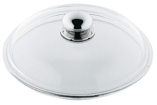 Glasdeckel 24 cm mit Metallknauf