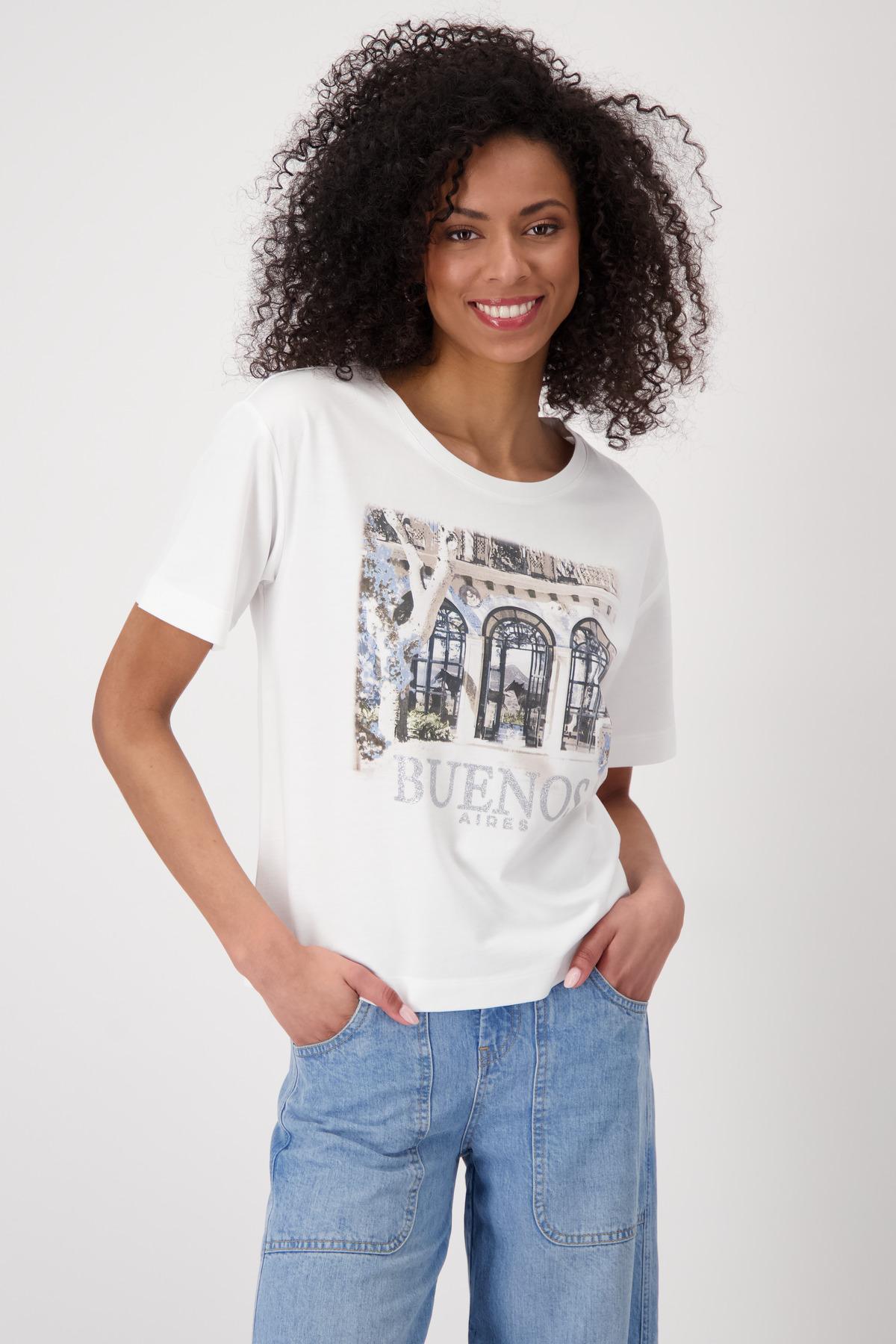 T-Shirt mit Lodge-Print 38 - Cream