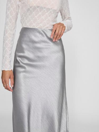 VIDINNE SILVER MIDI SKIRT #8 Silber 38