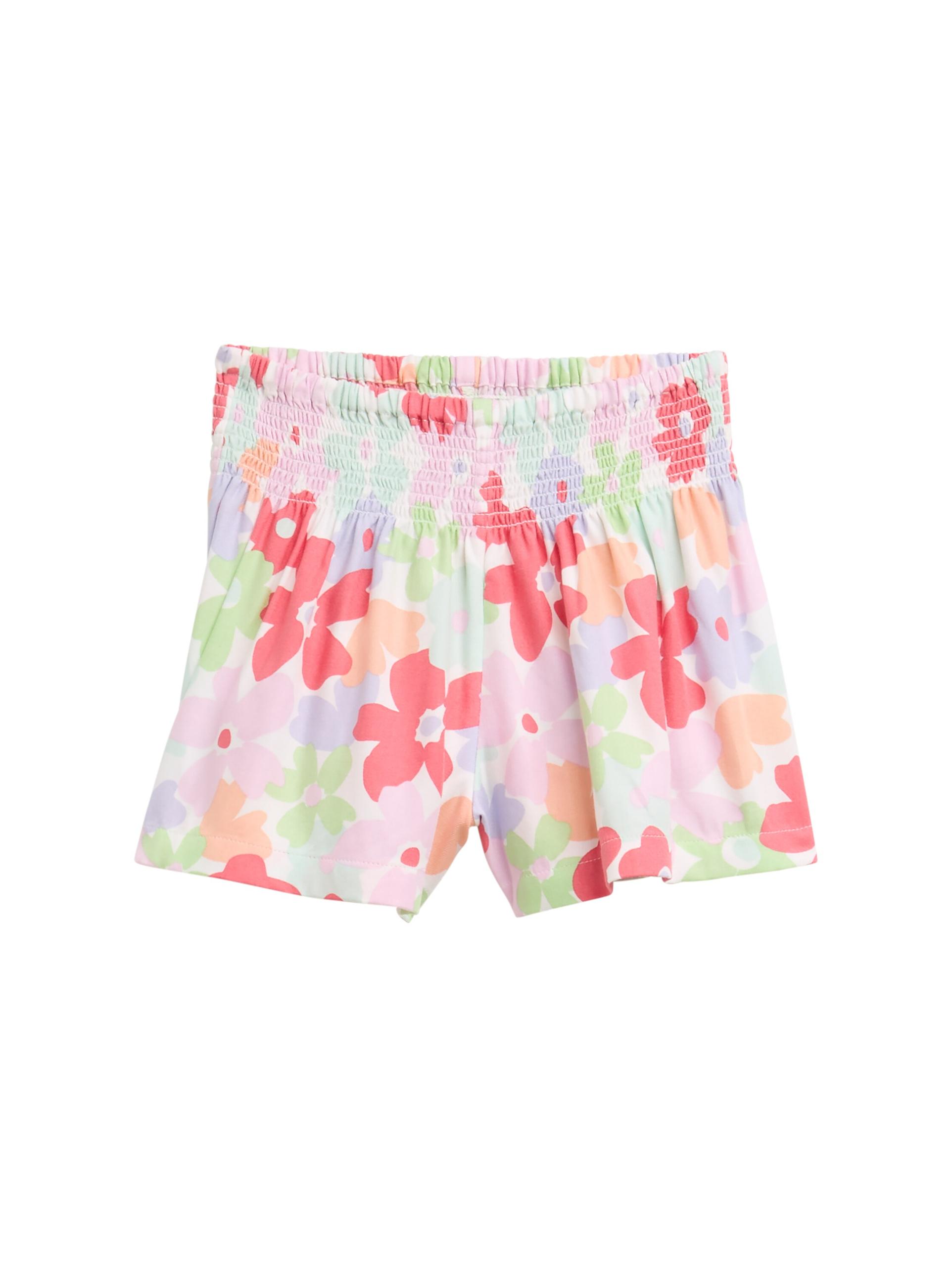 Shorts mit Blumenmuster 128/134 Regular Fit - Big Multicolor Flower Print