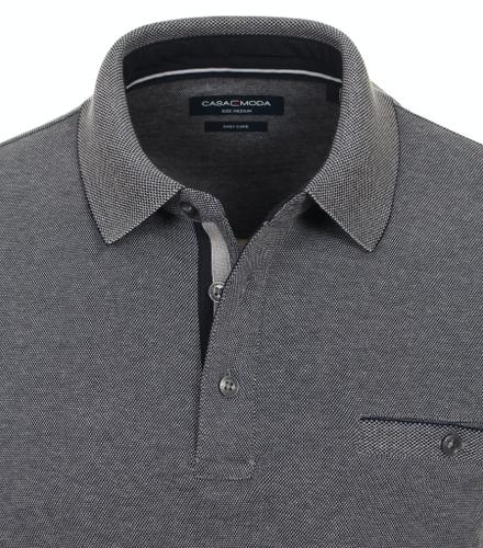 Polo-Shirt Langarm gestreift 3XL - Blau