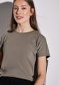 Shirt in Unifarbe Braun 42