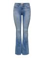 ONLBLUSH MID FLARED DNM TAI467 NOOS XS/32 Ausgestellt - Light Blue Denim